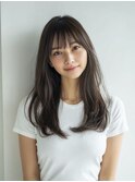 内巻きロング