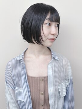 ラウンジ モリオ イケブクロ(Lounge MORIO Ikebukuro) ＊ミニボブ切りっぱなしボブ耳かけボブ大人顎ラインボブ小顔ボブ