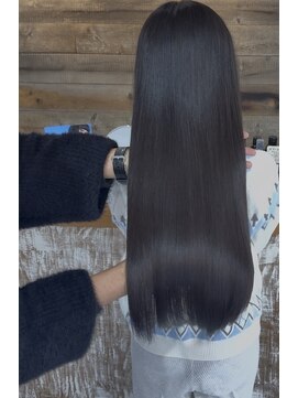 キース ヘアアンドメイク 恵比寿(kith. hair&make) 【kith.恵比寿】艶ストレート/髪質改善/クリアモカブラウン3