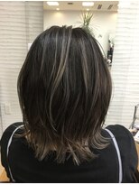クール ヘアリズム 上田店(COOL Hair rhythm)&nbsp;ハイライト外ハネボブ