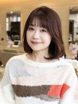 エアー 銀座(air) ★岡田有加★似合わせ★銀座★大人の上品ひし形ボブ×透けバング