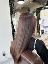 ハナビ(hanabi) 30代/梅雨対策/髪質改善/縮毛矯正/明るい白髪染め/ロング艶
