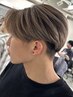 【ハイトーン】メンズカット+ブリーチ+前処理付きカラー ¥15000