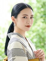 と和 巣鴨 【30代】凛とした大人の洗練タイトローポニー浴衣ヘア