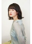【ディープオリーブカラー】×切りっぱなしボブ