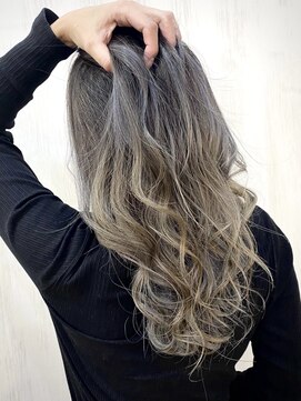 ソース 堺東(SOURCE) 【SOURCE】グレージュバレイヤージュ