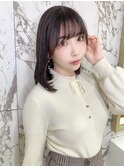 【アマンドール齊藤】透明感のある暗髪ビターショコラカラー