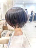 【ほんのりが旬】ワントーンアップカラー×丸みショートボブ