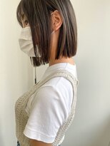 ジェム(GEM)&nbsp;イメチェン◎切りっぱなしボブ/グレージュカラー