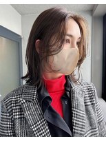 マーシアバイアルティナ 蒲田店(Marcia by artina)&nbsp;メルティカラー_こなれミディ_かきあげバングミルクチョコレート