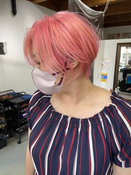 ラック 津田沼(LUCK) LUCKショート　ホワイトピンク