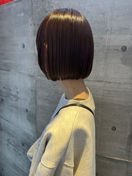 サラビューティーサイト 志免店(SARA Beauty Sight) 【あん】20代30代40代切りっぱなしボブ×柔らかブラウン