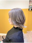 ショートレイヤー＿ホワイトシルバー