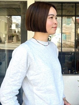 モク 京都北白川店(MOK) 【ミニボブ】ナチュラルトーンのアンブレラカラー