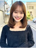 20代30代40代◎前髪パーマグレーベージュレイヤーロング黒髪