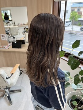 メロウ(mellow) ダブルカラー×シアーグレージュ