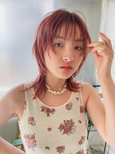 サンチャサロン(sancha salon) オレンジカラーウルフ