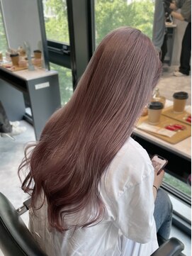 リアン バイ キートス(Lien by kiitos) ピンクグレージュ/ミルクティーベージュ/ダブルカラー/ピンク