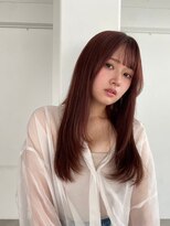 暖色カラー/透明感カラー/艶カラー/レッドカラー/レイヤーカット