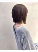 髪質改善/髪質改善カラー/切りっぱなしボブ