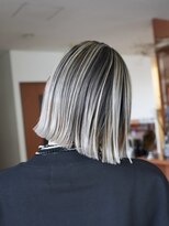 スタジオフィット(STUDIO FITTO) 切りっぱなしボブ×バレイヤージュカラー