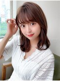 ミディアムウルフひし形シルエットひし形ボブヨシンモリ