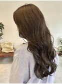 柔らか透明感カラー/ブリーチなし/オリーブブラウン/大阪梅田