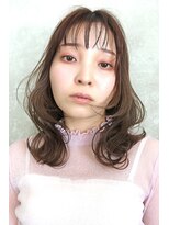 ヘアリラクゼーション クインズベリー(Hair Relaxation Queen's Berry) ふんわり質感のくすみカラーウェーブ