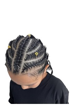 ガルボヘアー 桟橋店(garbo hair) コーンロウ デザイン 特殊セット イベントヘア