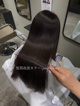オリ('Oli) 髪質改善カラー×pink brown