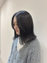 レンジヘアー(lange hair)&nbsp;ダークグレー【鈴鹿/津/グレージュ/グレー/暗髪/外ハネボブ】