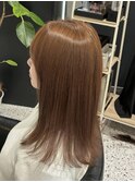 ベージュストレート