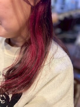 アトリエファゴ ハナミズキ店 【Chikano】インナーカラーピンク