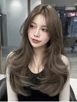 ノイズオオサカ 天王寺店(NOISM OSAKA)&nbsp;韓国風レイヤーカット/ロングレイヤー/ハッシュカット/10代20代