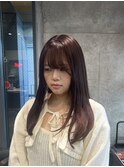 暖色ピンクブラウンカラー