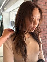 ノラ ヘアーサロン(NORA HAIR SALON) 透明感ブリーチなしダブルカラーマロンベージュレイヤーカット