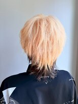 ヴァンカウンシル 一宮店(VAN COUNCIL)&nbsp;ウルフ×ホワイト系カラー 裾カラー ベージュ/オレンジ