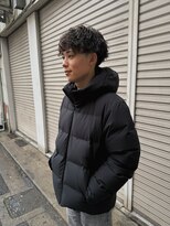 ハイセンス(HISENSE)&nbsp;メンズカット波巻きパーマメンズマッシュスパイラルパーマ【GIA