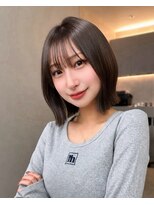 サンドナル 鹿児島天文館(sand NALU)&nbsp;ハッシュカット/グレージュ/デザインカラー[鹿児島天文館]