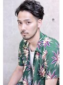 ☆cacheメンズオールバックパーマSTYLE