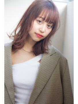 マリアバイアフロート(Maria by AFLOAT) 【添田】切りっぱなしボブ外ハネワンレンロブグレージュカラー