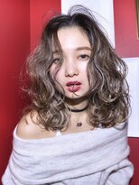 大人ミディ_アッシュブラウンネオウルフ外ハネボブ_27298