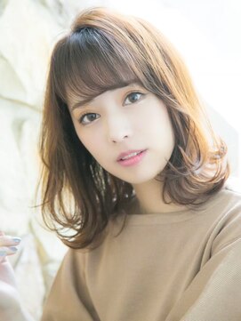 ロンドプランタン 恵比寿(Lond Printemps) 前髪あり大人可愛い小顔ミディ/メルティーカラー/ビタミンカラー