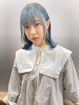 ヌープヘアーアイス(NUUP.hair ici) pail blue × wlof cut
