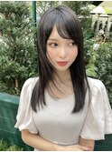 【Before & After】黒髪風グレージュ×透明感ミディアム