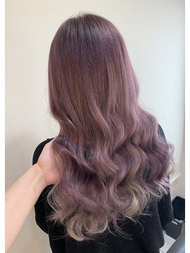 プログレスプラス パープルアッシュ×インナーカラーミルクティー グラデーション