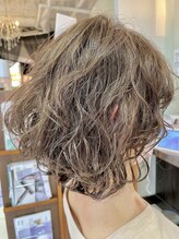 アンジュ ヘアー(Ange hair) 40代カールウルフスタイル