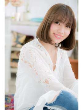 ミック 日暮里店(miq) ラブクラシカルことりベージュナチュラル大人ボブc2