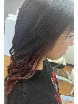 のぶえ美容室 ベリーピンクベージュ