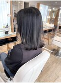 こなれミディ　縮毛矯正　大人可愛い　くびれボブ